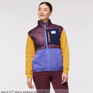 Cotopaxi Women's Large Trico Hybrid Vest Maroon Wine Amethyst NWT Quilted
